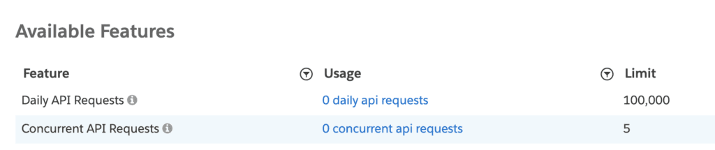 API requests in Pardot account settings